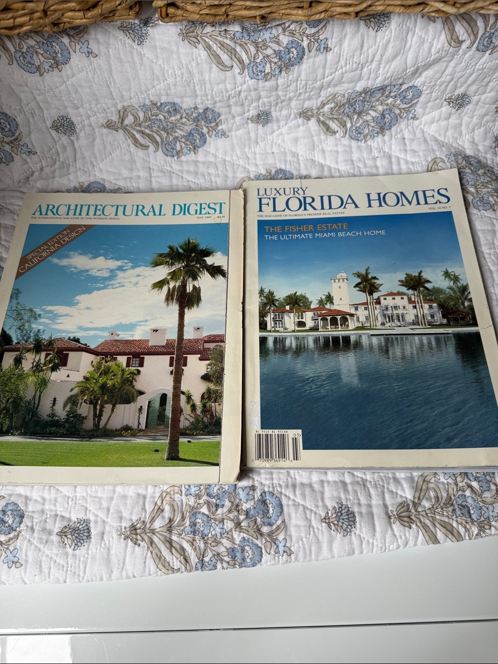Architectural Digest & Luxury home magazines